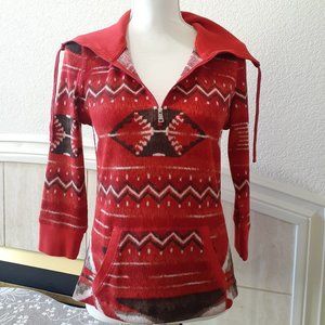 L-RL Ralph Lauren Active 3/4 Zip Top